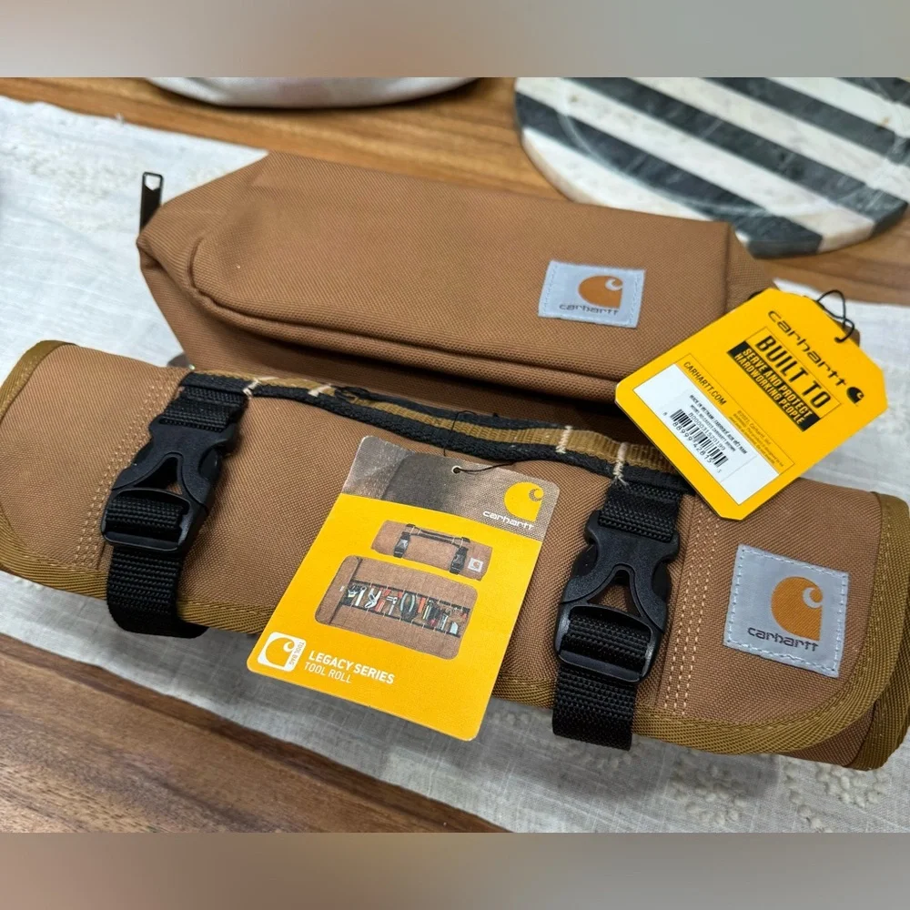 CARHARTT TRAVEL CASE MAKE-UP TOOL STORAGE BAG BUNDLE BRAND NEW NWT 100%AUTHENTIC